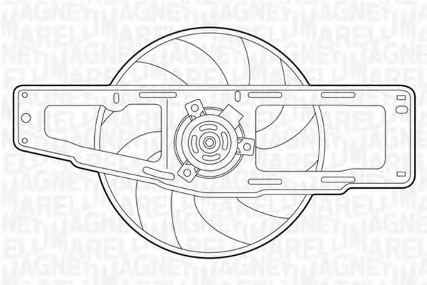 Вентилятор, охлаждение двигателя MAGNETI MARELLI 069422346010