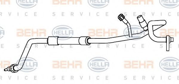 Трубопровод высокого / низкого давления, кондиционер BEHR HELLA SERVICE 9GS 351 338-161