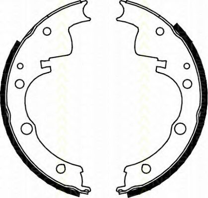 Комплект тормозных колодок TRISCAN 8100 10436