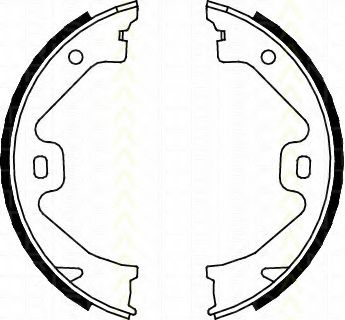 Комплект тормозных колодок, стояночная тормозная система TRISCAN 8100 17011