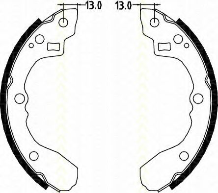 Комплект тормозных колодок TRISCAN 8100 18590