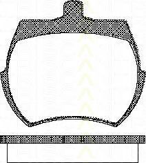 Комплект тормозных колодок, дисковый тормоз TRISCAN 8110 17019