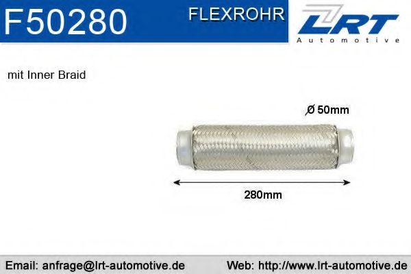 Гофрированная труба, выхлопная система LRT F50280