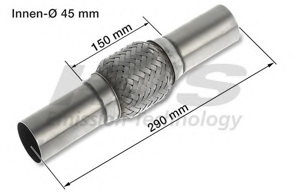 Гофрированная труба, выхлопная система HJS 83 00 8535