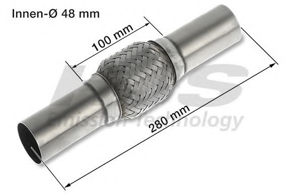 Гофрированная труба, выхлопная система HJS 83 00 8538