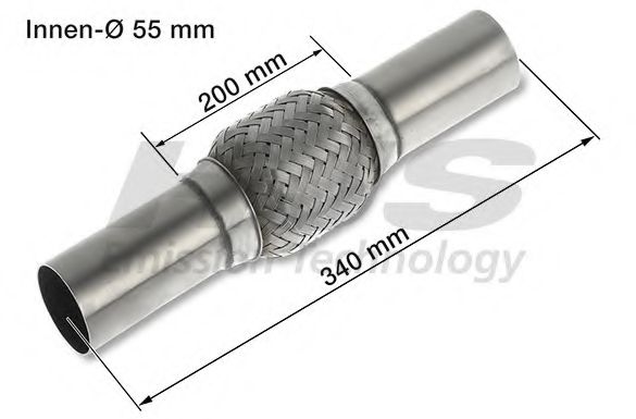 Гофрированная труба, выхлопная система HJS 83 00 8547