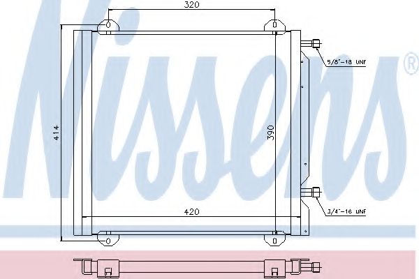 Конденсатор, кондиционер NISSENS 940026