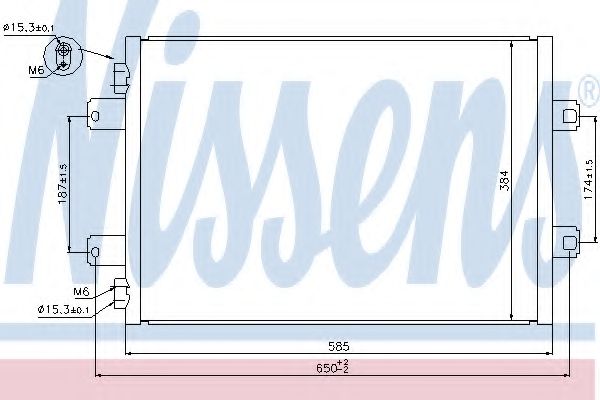Конденсатор, кондиционер NISSENS 940077