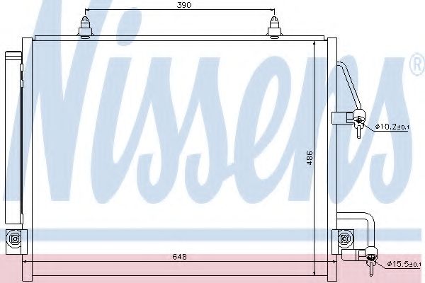 Конденсатор, кондиционер NISSENS 940166