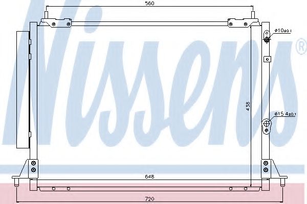 Конденсатор, кондиционер NISSENS 940188