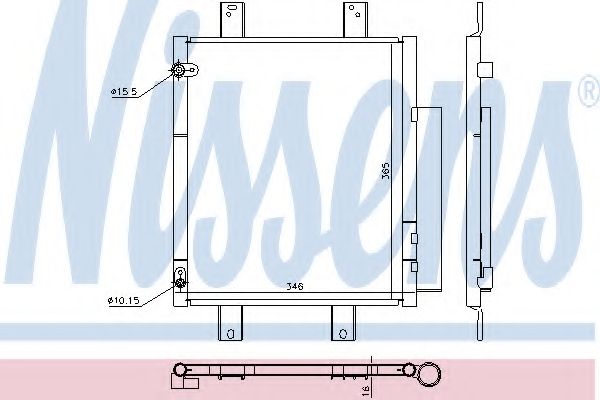 Конденсатор, кондиционер NISSENS 940612