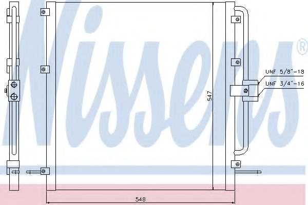 Конденсатор, кондиционер NISSENS 94257
