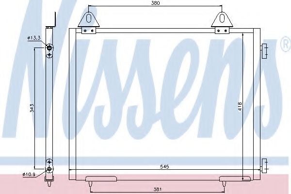 Конденсатор, кондиционер NISSENS 94327