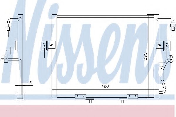 Конденсатор, кондиционер NISSENS 94802