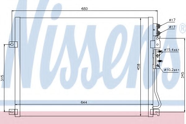 Конденсатор, кондиционер NISSENS 94931