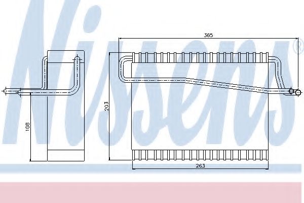 Испаритель, кондиционер NISSENS 92271