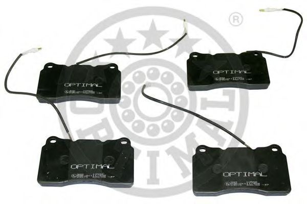 Комплект тормозных колодок, дисковый тормоз OPTIMAL 10556