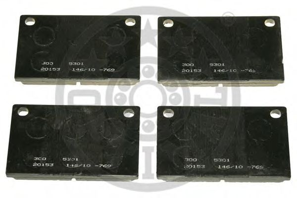 Комплект тормозных колодок, дисковый тормоз OPTIMAL 5301