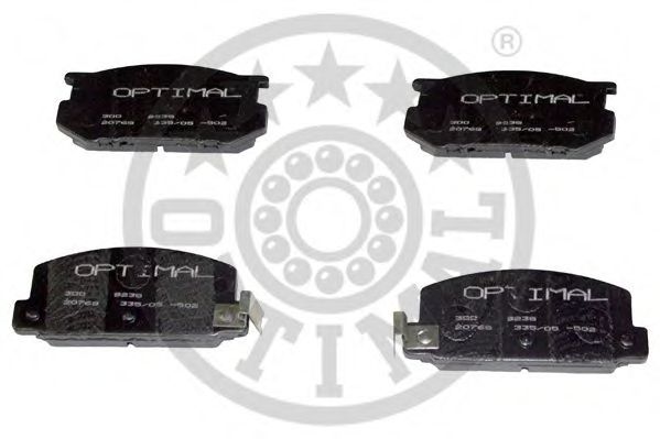 Комплект тормозных колодок, дисковый тормоз OPTIMAL 9238