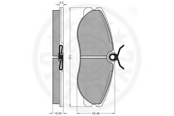 Комплект тормозных колодок, дисковый тормоз OPTIMAL 9901