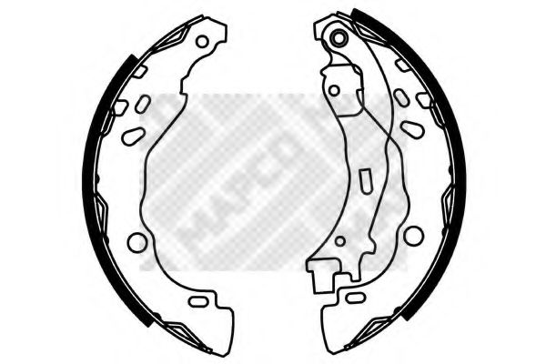 Комплект тормозных колодок MAPCO 8133