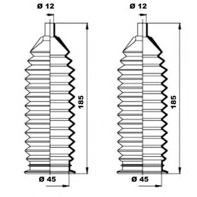 Комплект пылника, рулевое управление MOOG K150206