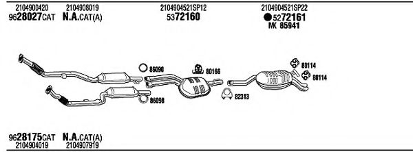 Система выпуска ОГ FONOS MBH08687