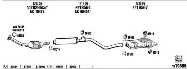 Система выпуска ОГ FONOS PE30618
