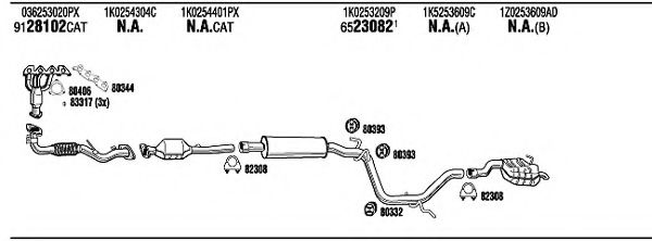 Система выпуска ОГ FONOS SKH23290B