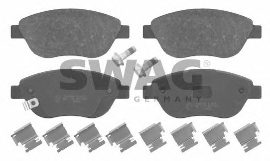 Комплект тормозных колодок, дисковый тормоз SWAG 40 91 6630