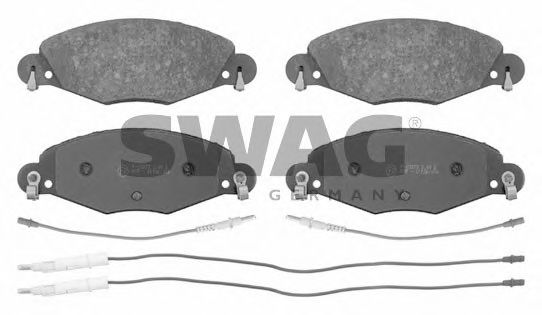 Комплект тормозных колодок, дисковый тормоз SWAG 23273