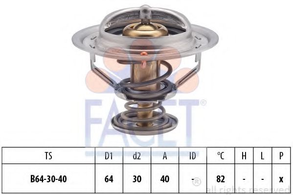Термостат, охлаждающая жидкость FACET 7.8370S