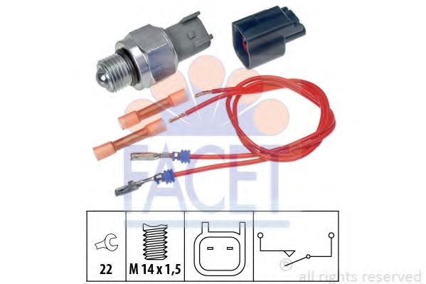 Выключатель, фара заднего хода FACET 7.6274K