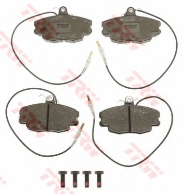 Комплект тормозных колодок, дисковый тормоз TRW 21400