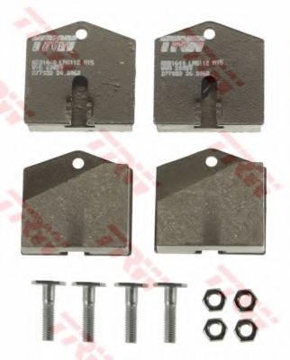 Комплект тормозных колодок, дисковый тормоз TRW 20059