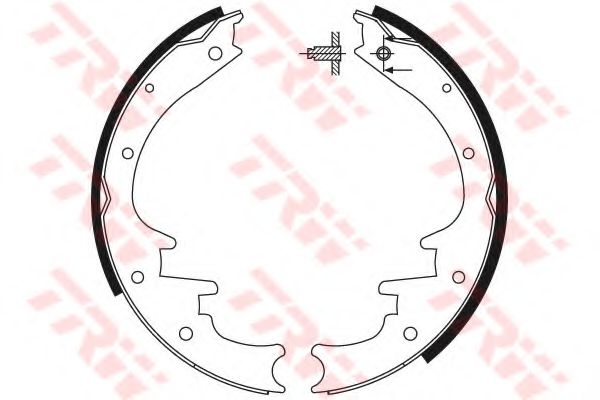 Комплект тормозных колодок TRW GS8495