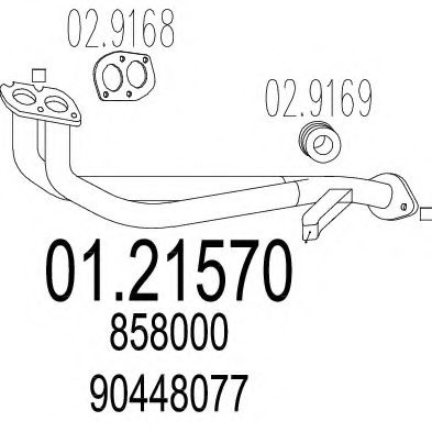 Труба выхлопного газа CIA 18683