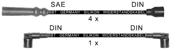 Комплект проводов зажигания BBT ZK127