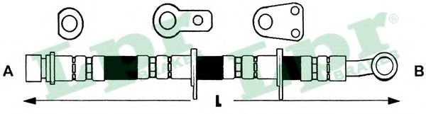 Тормозной шланг LPR 6T46323