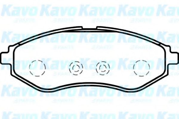 Комплект тормозных колодок, дисковый тормоз KAVO PARTS BP-1008