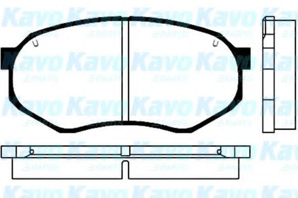 Комплект тормозных колодок, дисковый тормоз KAVO PARTS BP-5502