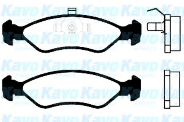 Комплект тормозных колодок, дисковый тормоз KAVO PARTS BP-8504