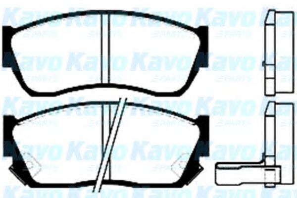 Комплект тормозных колодок, дисковый тормоз KAVO PARTS BP-8506