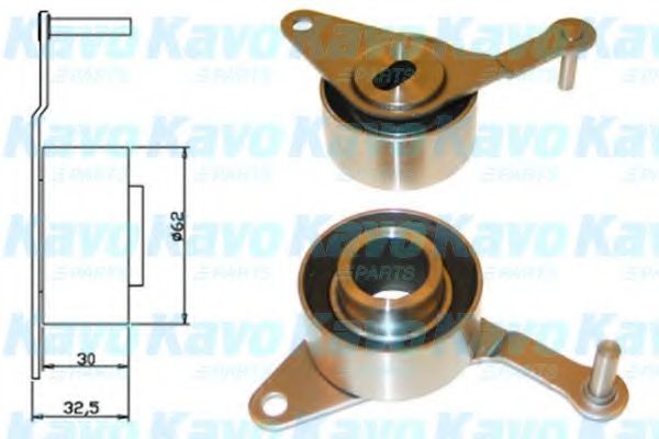 Натяжной ролик, ремень ГРМ KAVO PARTS DTE-3510