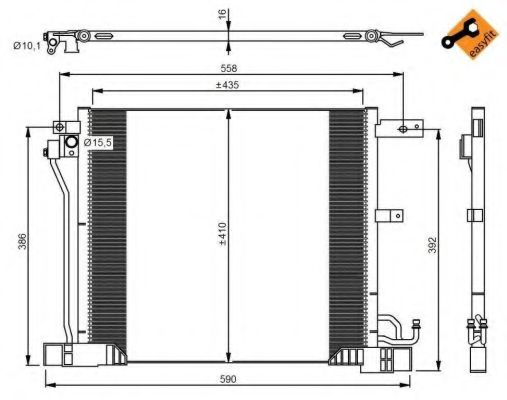 Конденсатор, кондиционер NRF 350040