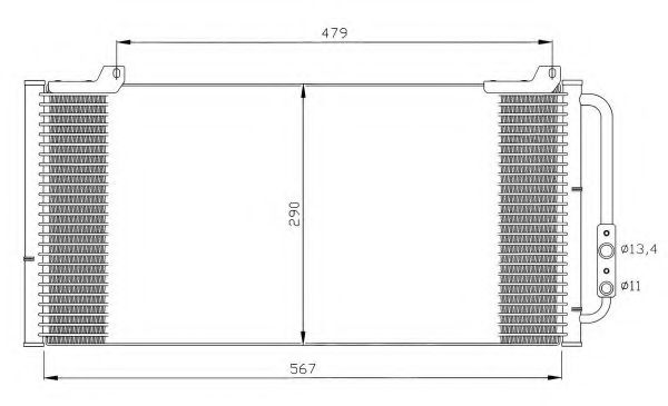 Конденсатор, кондиционер NRF 35346