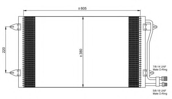 Конденсатор, кондиционер NRF 35656