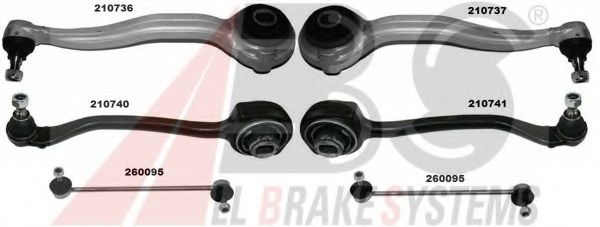 Ремкомплект, поперечный рычаг подвески A.B.S. 219904