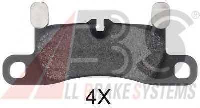 Комплект тормозных колодок, дисковый тормоз A.B.S. 37850 OE