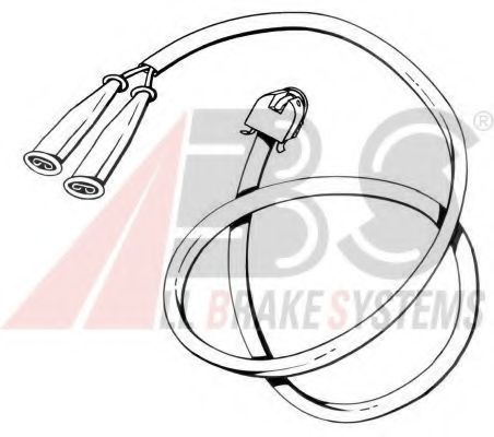 Сигнализатор, износ тормозных колодок A.B.S. 39548